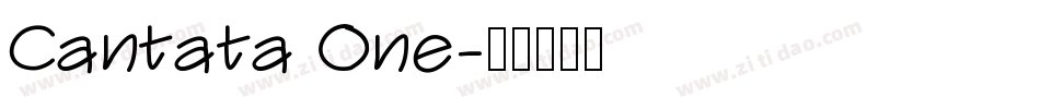 Cantata One字体转换